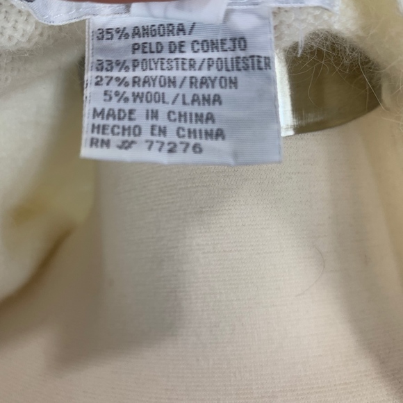 Shannan Vintage Angora Crochet Cardigan - Picture 7 of 8